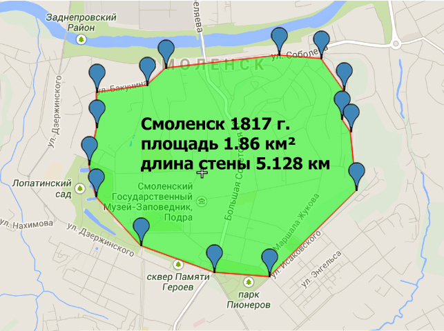 Смоленск площадь 1817